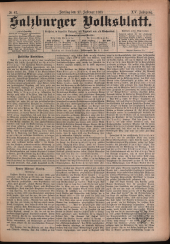 Salzburger Volksblatt: unabh. Tageszeitung f. Stadt u. Land Salzburg