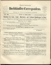 Oesterreichische Buchhändler-Correspondenz