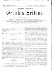 Allgemeine Österreichische Gerichtszeitung