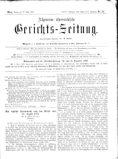 Allgemeine Österreichische Gerichtszeitung