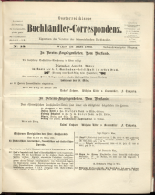 Oesterreichische Buchhändler-Correspondenz