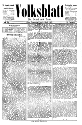 Volksblatt für Stadt und Land