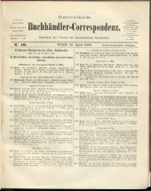 Oesterreichische Buchhändler-Correspondenz