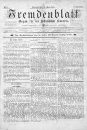 Fremdenblatt - Organ für die böhmischen Kurorte