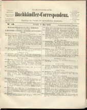 Oesterreichische Buchhändler-Correspondenz