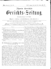 Allgemeine Österreichische Gerichtszeitung