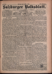 Salzburger Volksblatt: unabh. Tageszeitung f. Stadt u. Land Salzburg