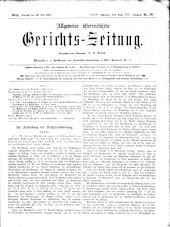 Allgemeine Österreichische Gerichtszeitung