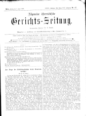 Allgemeine Österreichische Gerichtszeitung