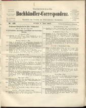 Oesterreichische Buchhändler-Correspondenz