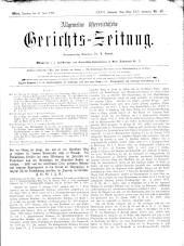 Allgemeine Österreichische Gerichtszeitung