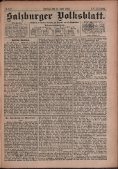 Salzburger Volksblatt: unabh. Tageszeitung f. Stadt u. Land Salzburg
