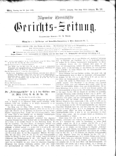 Allgemeine Österreichische Gerichtszeitung