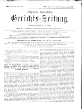 Allgemeine Österreichische Gerichtszeitung