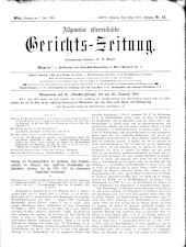 Allgemeine Österreichische Gerichtszeitung