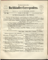 Oesterreichische Buchhändler-Correspondenz