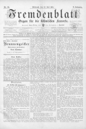 Fremdenblatt - Organ für die böhmischen Kurorte