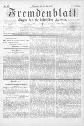 Fremdenblatt - Organ für die böhmischen Kurorte