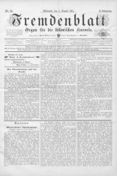 Fremdenblatt - Organ für die böhmischen Kurorte