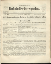 Oesterreichische Buchhändler-Correspondenz