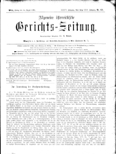 Allgemeine Österreichische Gerichtszeitung