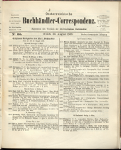 Oesterreichische Buchhändler-Correspondenz