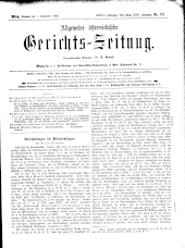 Allgemeine Österreichische Gerichtszeitung