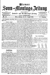 Wiener Sonn- und Montags-Zeitung