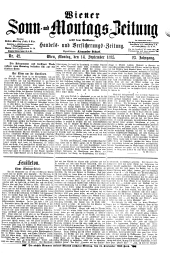 Wiener Sonn- und Montags-Zeitung