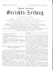 Allgemeine Österreichische Gerichtszeitung