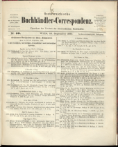 Oesterreichische Buchhändler-Correspondenz