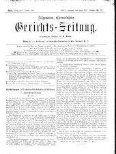 Allgemeine Österreichische Gerichtszeitung