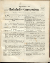 Oesterreichische Buchhändler-Correspondenz