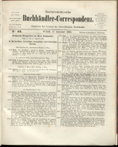 Oesterreichische Buchhändler-Correspondenz