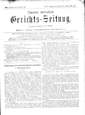 Allgemeine Österreichische Gerichtszeitung