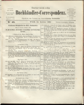 Oesterreichische Buchhändler-Correspondenz