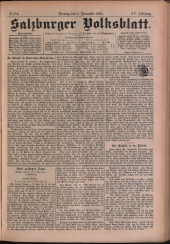 Salzburger Volksblatt: unabh. Tageszeitung f. Stadt u. Land Salzburg