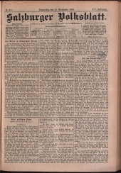 Salzburger Volksblatt: unabh. Tageszeitung f. Stadt u. Land Salzburg