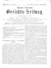 Allgemeine Österreichische Gerichtszeitung