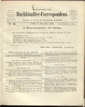 Oesterreichische Buchhändler-Correspondenz