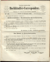 Oesterreichische Buchhändler-Correspondenz