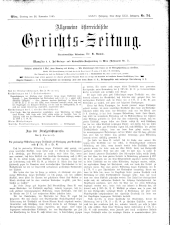 Allgemeine Österreichische Gerichtszeitung