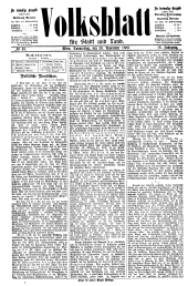 Volksblatt für Stadt und Land