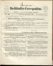 Oesterreichische Buchhändler-Correspondenz