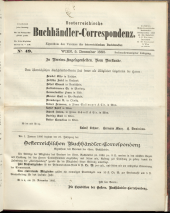 Oesterreichische Buchhändler-Correspondenz