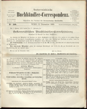 Oesterreichische Buchhändler-Correspondenz