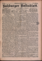 Salzburger Volksblatt: unabh. Tageszeitung f. Stadt u. Land Salzburg