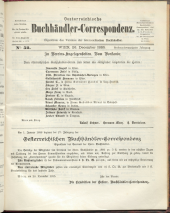 Oesterreichische Buchhändler-Correspondenz