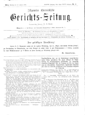 Allgemeine Österreichische Gerichtszeitung