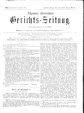 Allgemeine Österreichische Gerichtszeitung